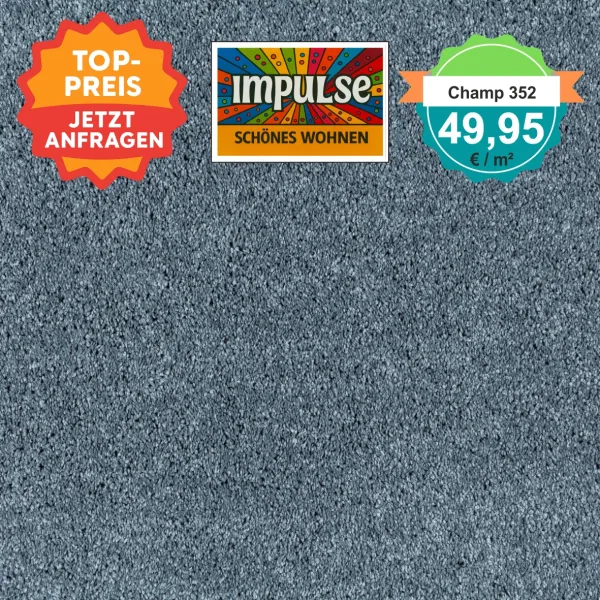 JAB Allure Teppichboden Champ – edler Velours in schicken Farben für stilvolle Wohnräume